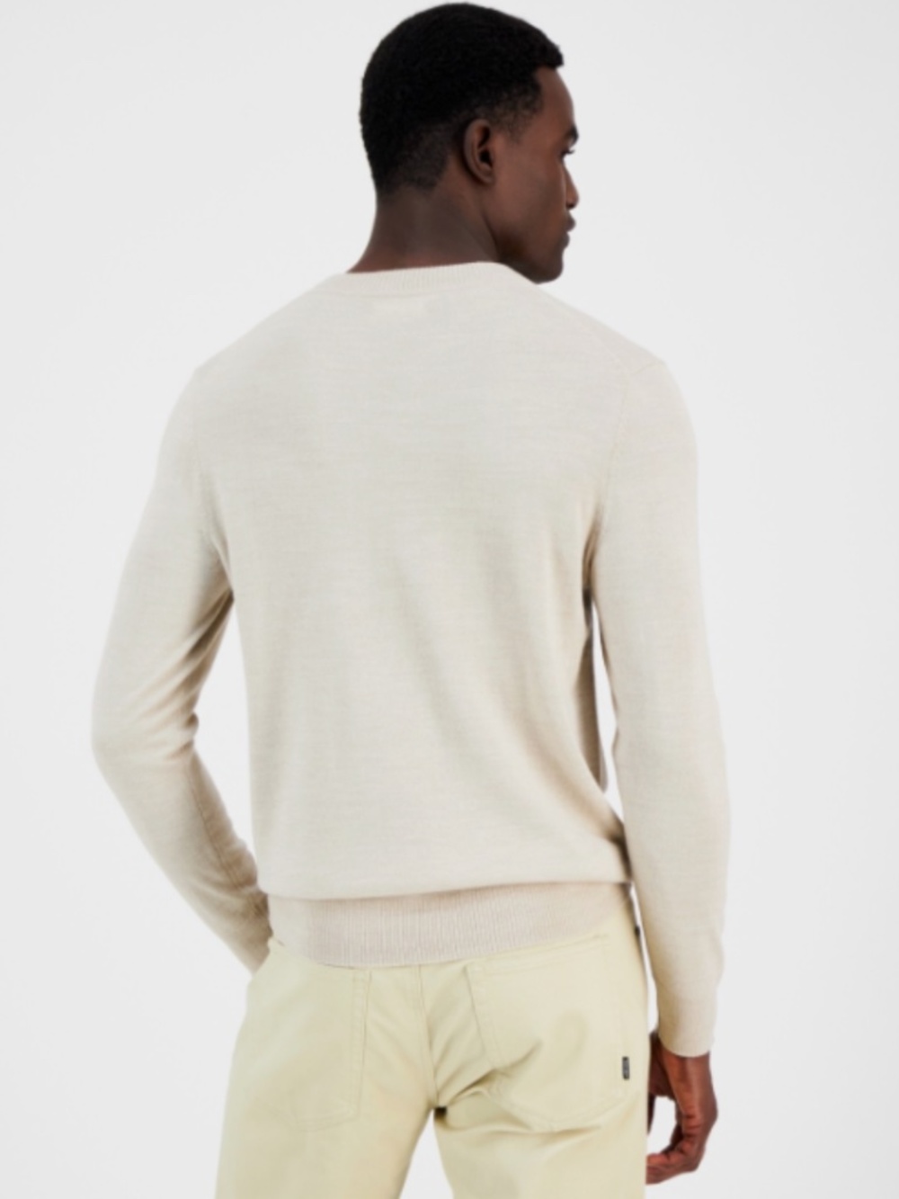 Alfani Men's Long-Sleeve V-Neck Merino Sweater, Size XXL NWT - Picture 3 of 3